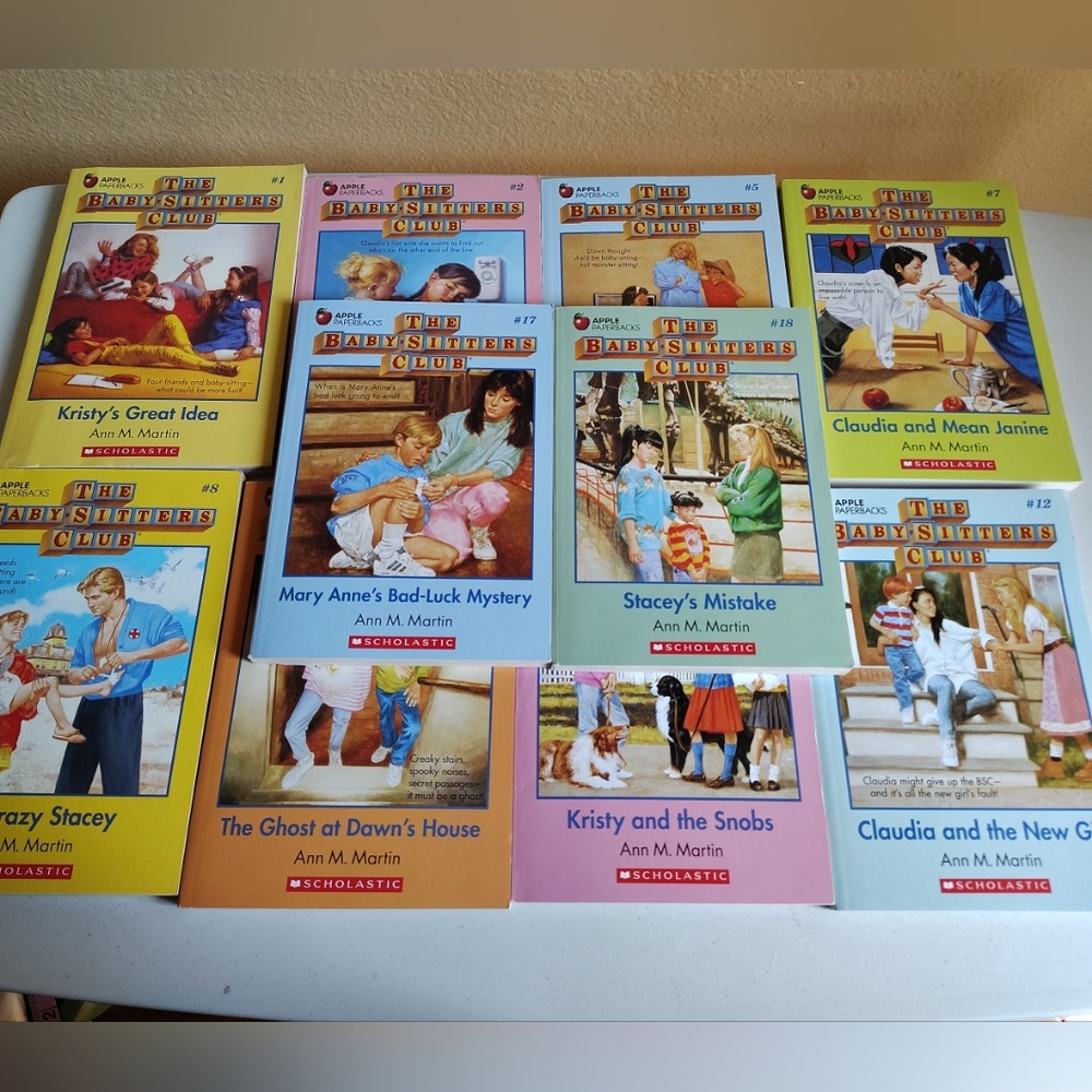 The Baby-Sitters Club By Ann M. Martin Lot Of 10 Chapter Books Vintage Stories